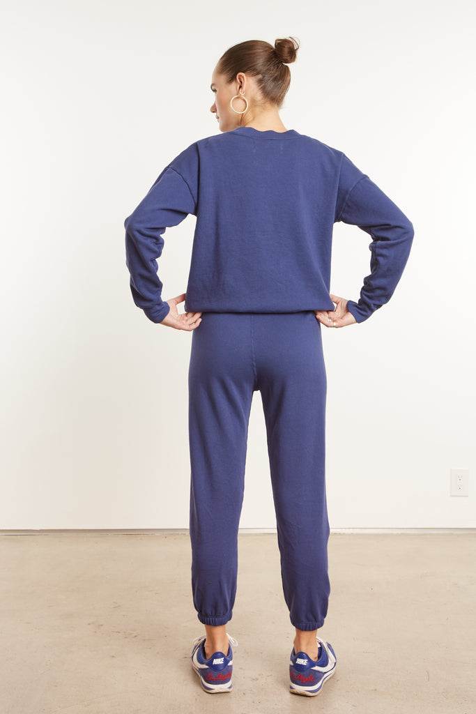 Pants SPRWMN College Logo Sweatpant in Cobalt Sprwmn