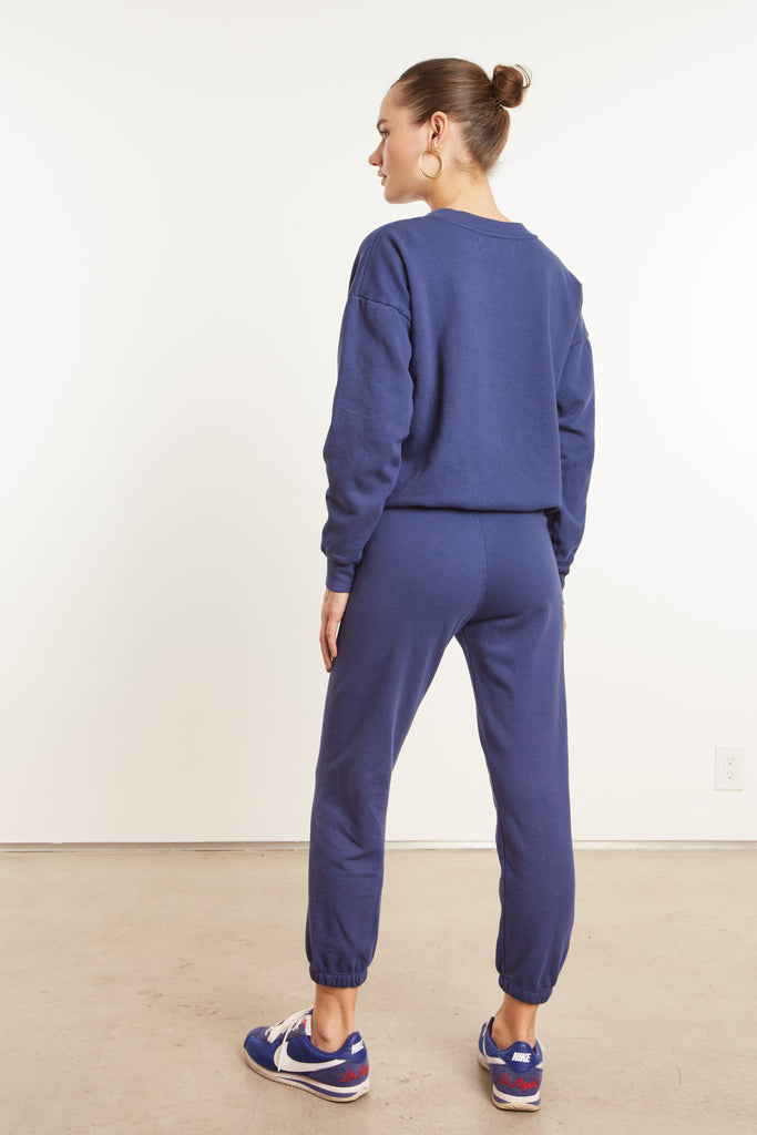 Pants SPRWMN College Logo Sweatpant in Cobalt Sprwmn