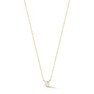 Necklaces Dana Rebecca Lulu Jack Single Bezel Diamond Necklace in Yellow Gold Dana Rebecca
