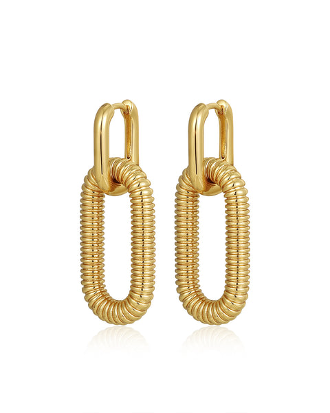 14k Chunky Twisted Hoop Earrings – FERKOS FJ