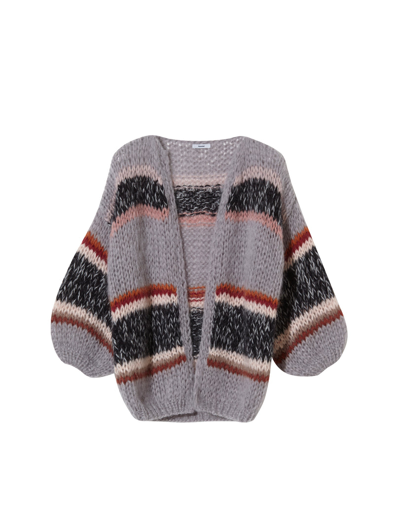 Sweaters Maiami Stripes Galore Big Cardigan in Muted Maiami