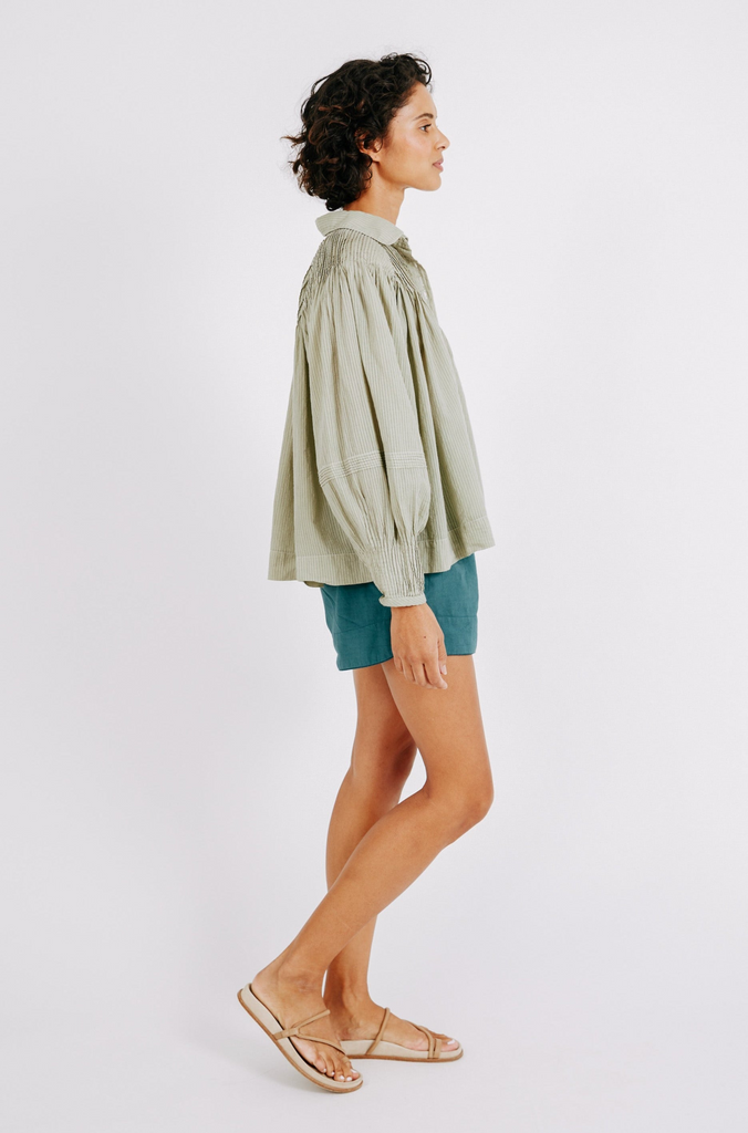 Tops Mirth Kerala Blouse in Sage Mirth