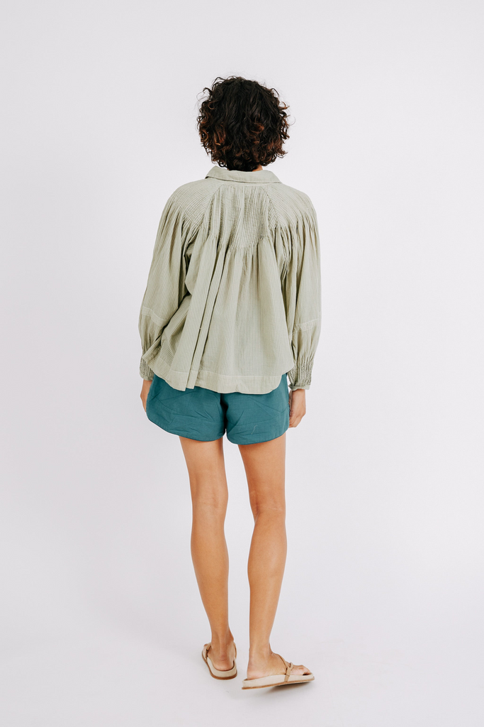 Tops Mirth Kerala Blouse in Sage Mirth