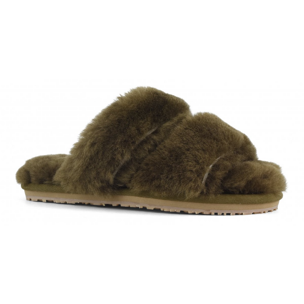 Shoes Mou 2 Stripe Slide Slipper in Milty Mou