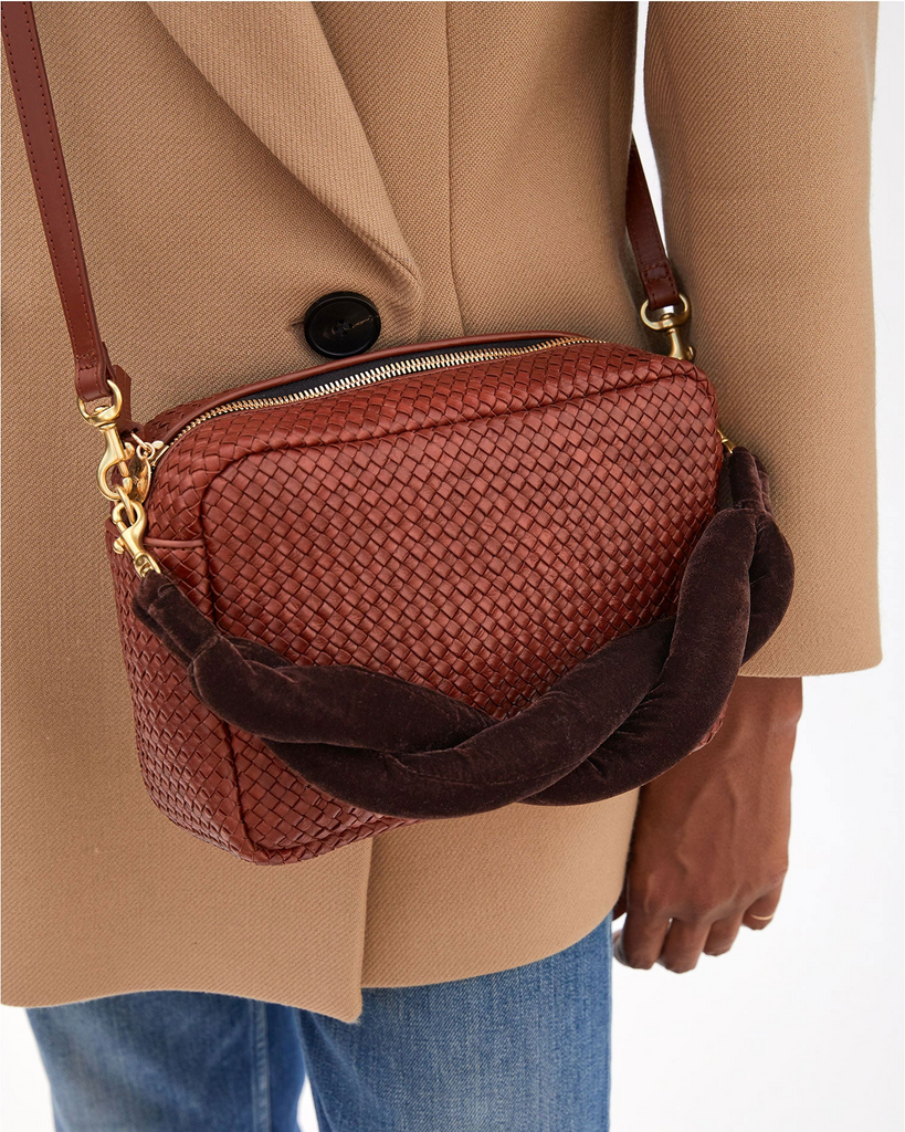 Handbags Clare V. Marisol Woven Bag in Toffee Clare V.