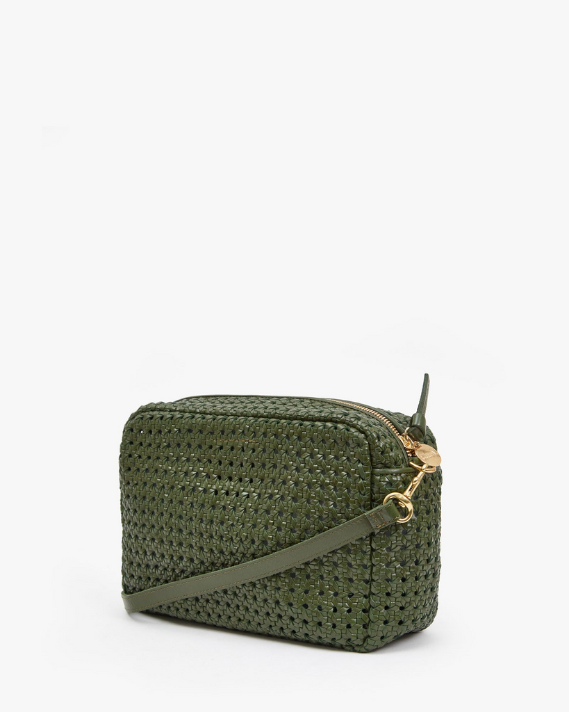 Handbags Clare V. Rattan Marisol Bag in Army Clare V.