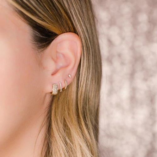 Earrings Dana Rebecca Sophia Ryan Petite Teardrop Studs in Rose Gold Dana Rebecca