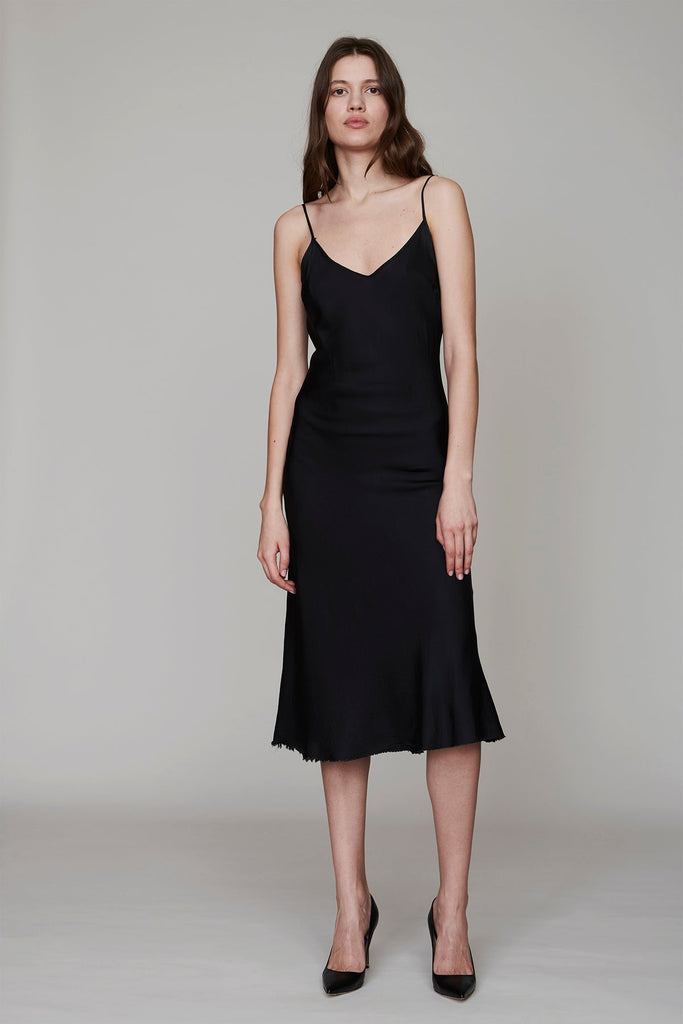 Dresses Organic by John Patrick Long Bias Slip Dress in Black Organic by John Patrick