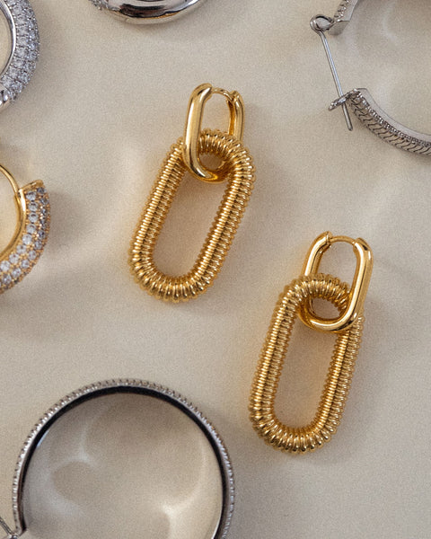 Earrings Luv Aj Le Signe Loop Hoops Luv Aj