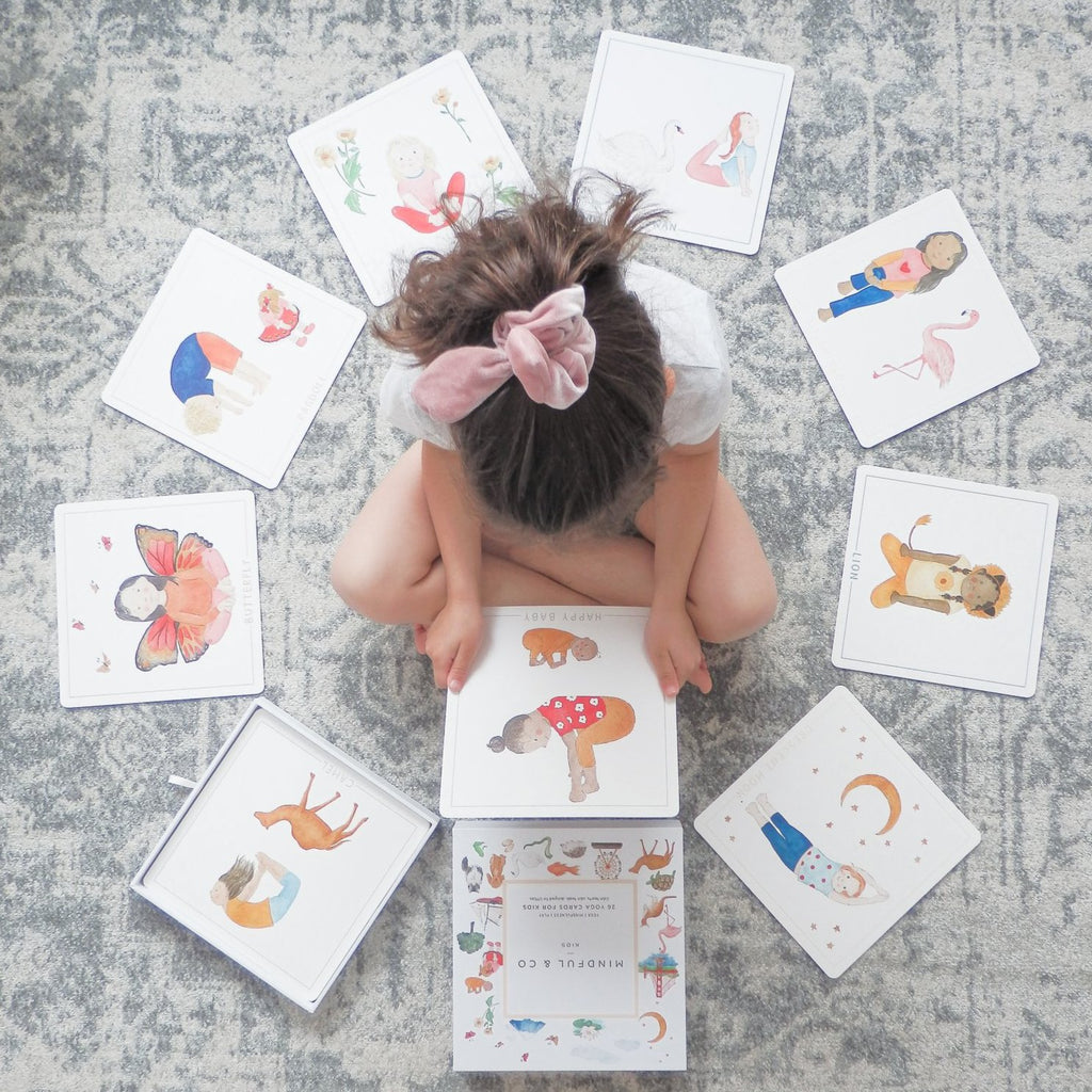 Toys Mindful & Co Yoga Flash Cards Mindful & Co