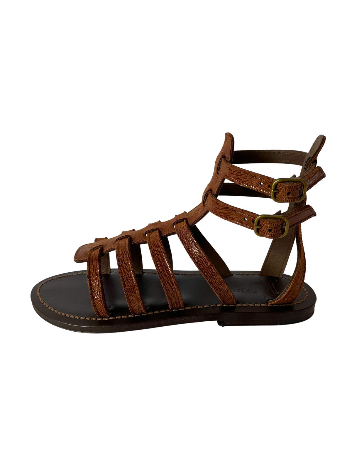 Mens gold gladiator sandals deals
