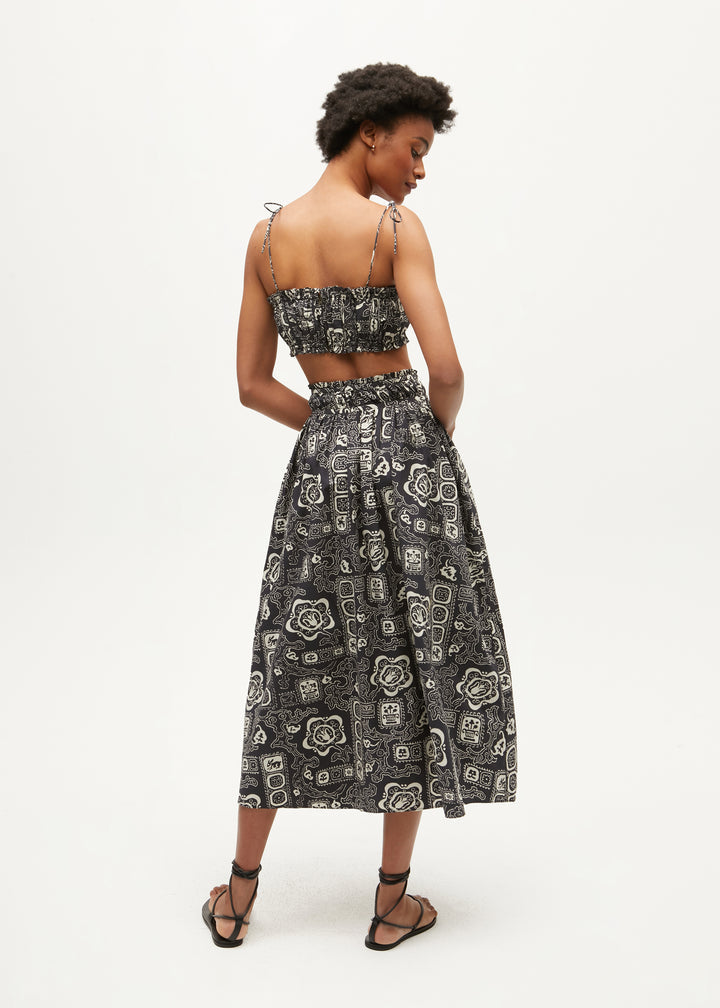 Skirts Rhode Resort Pooja Skirt in Bazaar Black Rhode Resort