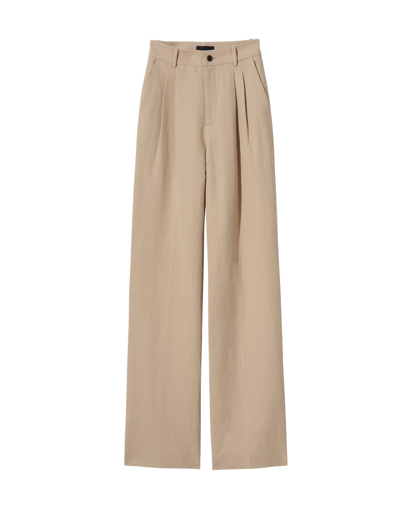 Pants Nili Lotan Flavie Pant in Sand Nili Lotan