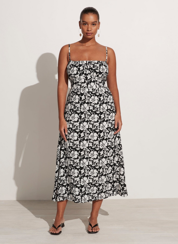 Dresses Faithfull the Brand Carioca Midi Dress in Behati Floral Faithfull the Brand