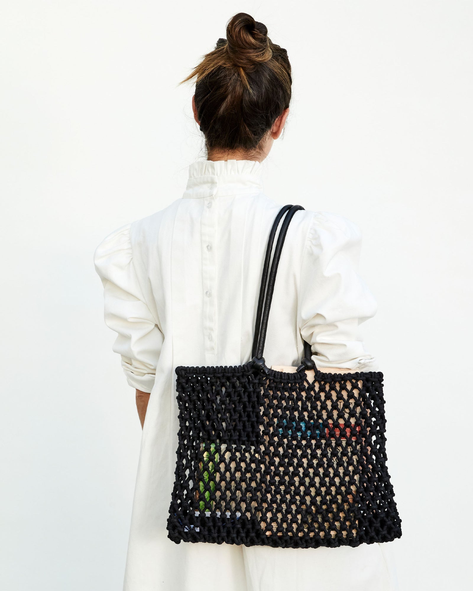 Clare v outlet woven bag