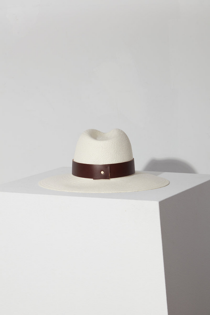 Hats Janessa Leone Corbin Hat in Bleach Janessa Leone