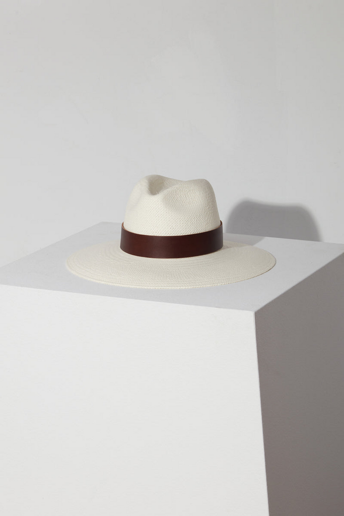 Hats Janessa Leone Corbin Hat in Bleach Janessa Leone