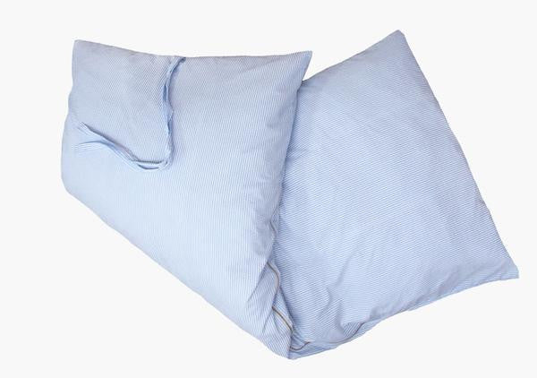 Market Hedge House Bed Roll in Pale Blue Seersucker Hedgehouse
