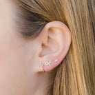 Earrings Dana Rebecca Ava Bea X Studs in Yellow Gold Dana Rebecca