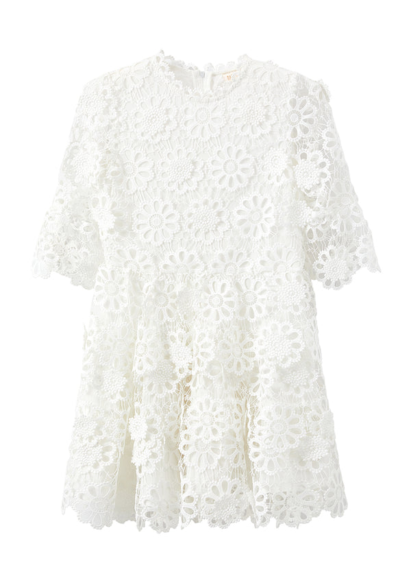 Childrens Apparel Marlo Kids Stephanie Dress in Ivory Marlo Kids