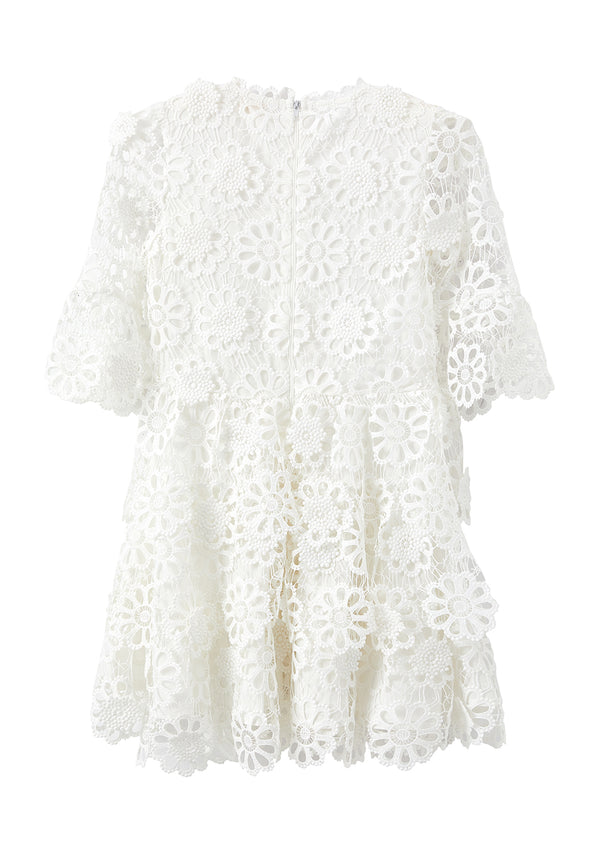 Childrens Apparel Marlo Kids Stephanie Dress in Ivory Marlo Kids