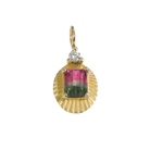 Necklaces Kimberly Doyle Watermelon Tourmaline Pendent Necklace in Yellow Gold Kimberly Doyle