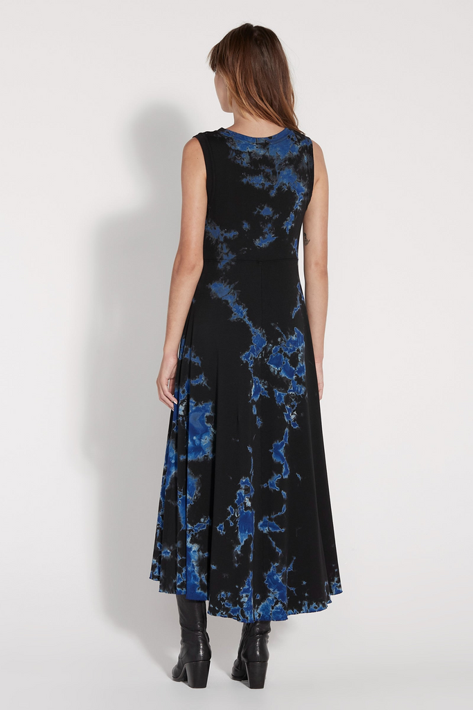 Dresses Raquel Allegra Sleeveless Nathalie Dress in Black Indigo Raquel Allegra