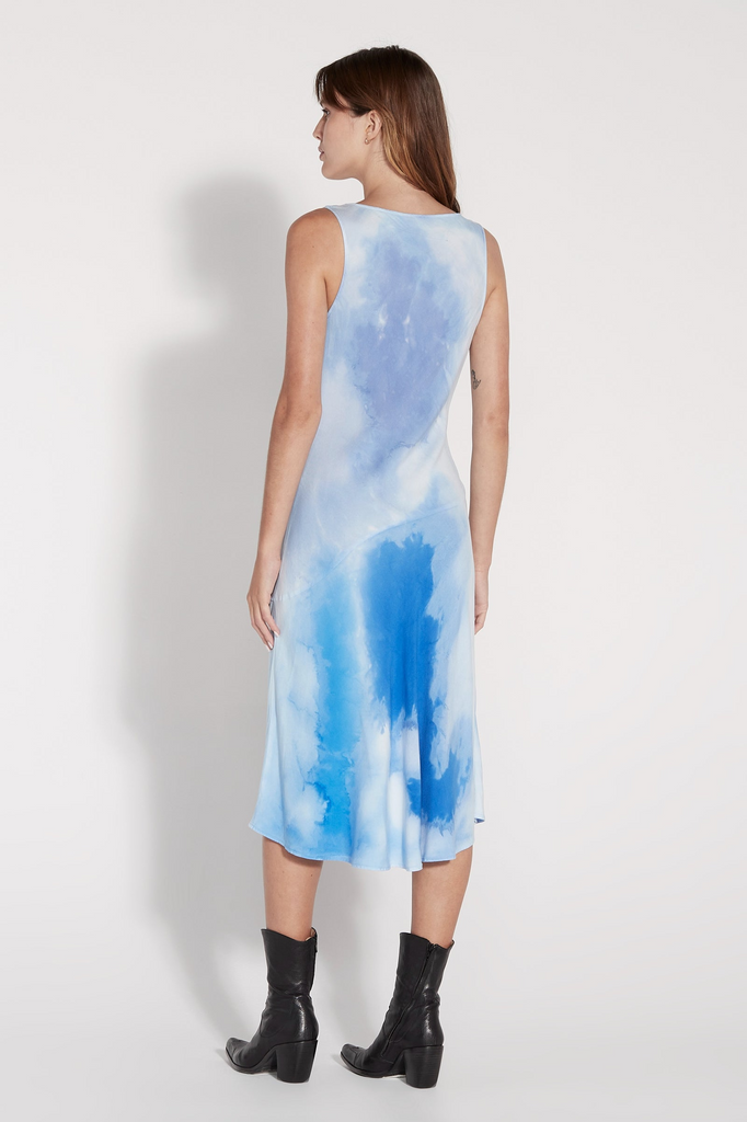 Dresses Raquel Allegra Linda Midi Dress in Blue Raquel Allegra