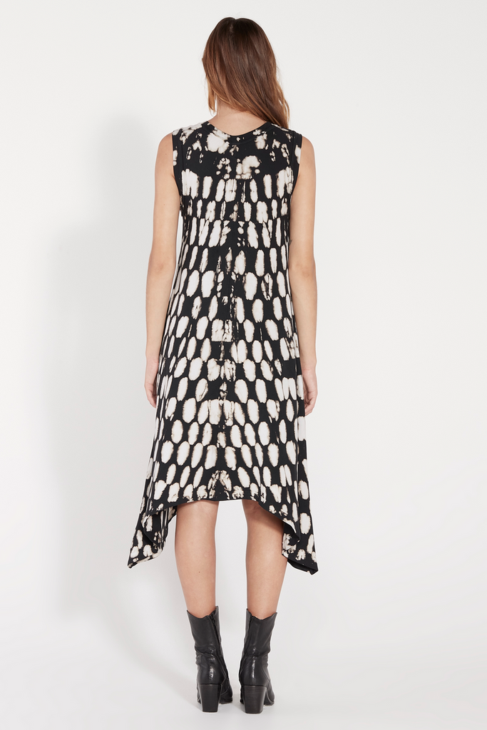 Dresses Raquel Allegra Avery Dress in Black Checker Raquel Allegra