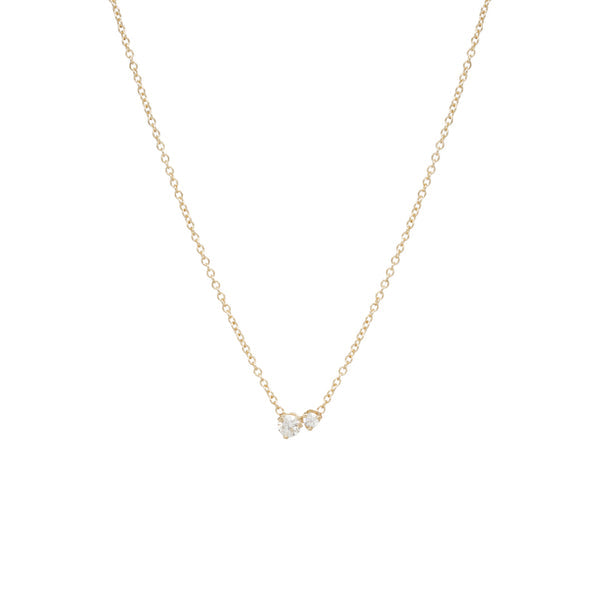 Necklaces Zoe Chicco Mixed Diamonds Necklace in Yellow Gold Zoe Chicco