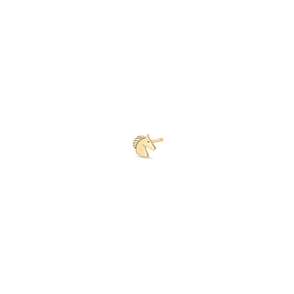 Earrings Zoe Chicco Itty Bitty Horse Stud in Yellow Gold Zoe Chicco