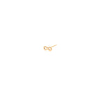 Earrings Zoe Chicco Itty Bitty Infinity Stud in Yellow Gold Zoe Chicco