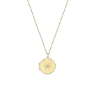 Necklaces Zoe Chicco Star Set Diamond Round Locket in Yellow Gold Zoe Chicco