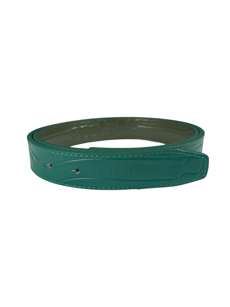 Belts Cesoli Reversible Leather Belt in Emerald/Salut Green Cesoli