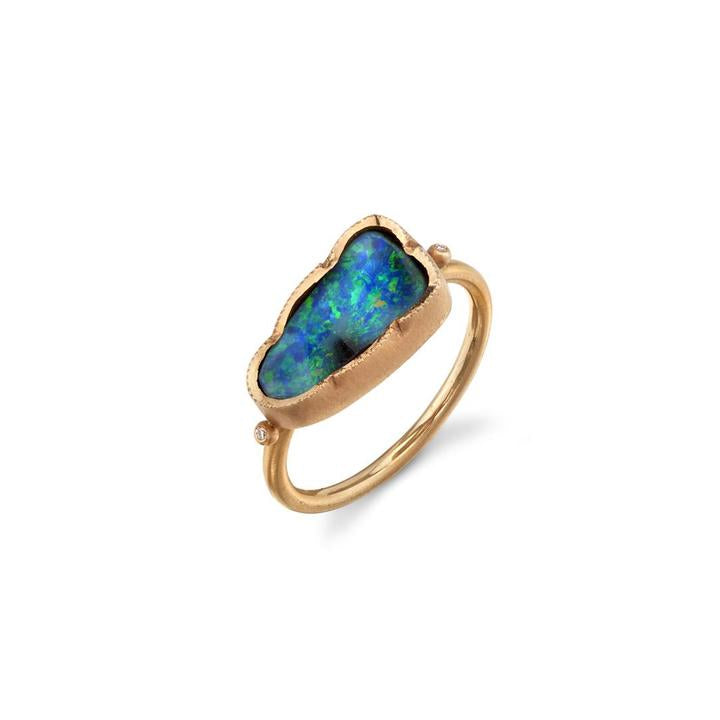 Rings Brooke Gregson Boulder Opal Triangle Dewdrop Ring Brooke Gregson