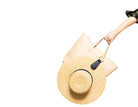Accessories Top Tote Woven Leather Hat Clip in Black Top Tote