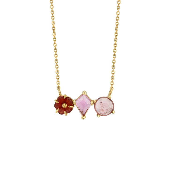 Necklaces Brooke Gregson Rivera Flower Necklace with Tourmaline Brooke Gregson