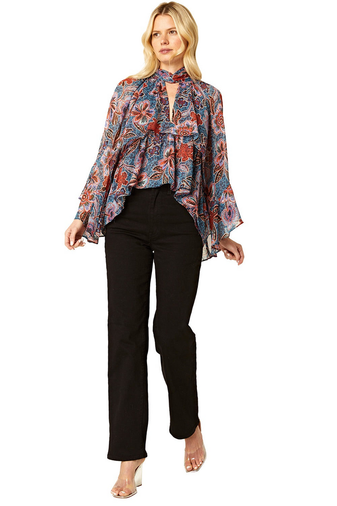 Tops Misa Jewel Top in Cerulean Misa