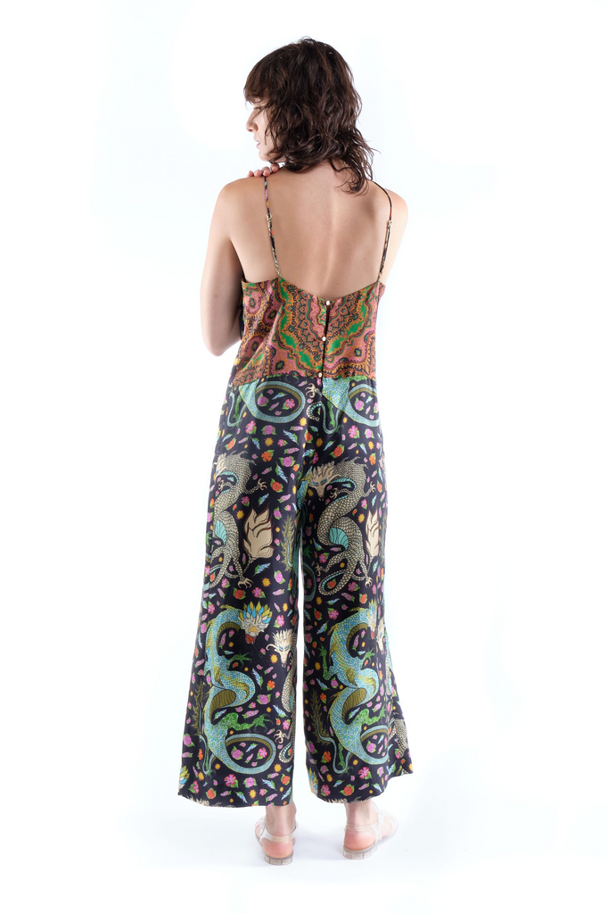 Jumpsuits La Prestic Ouiston Paulette Jumpsuit in Dragons La Prestic Ouiston