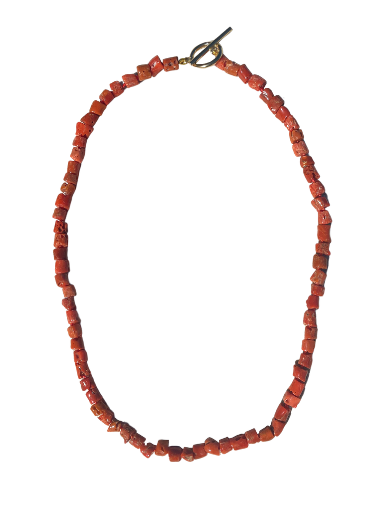 Necklaces Teressa Shepherd Italia Coral Beaded Necklace Teressa Shepherd