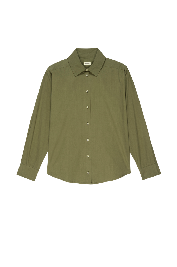 Tops Donni Pop Button Down in Rosemary Donni