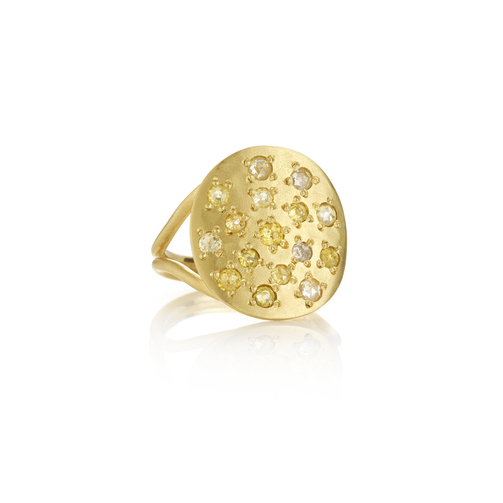 Rings Brooke Gregson Orbital Diamond Ring in Yellow Gold Brooke Gregson