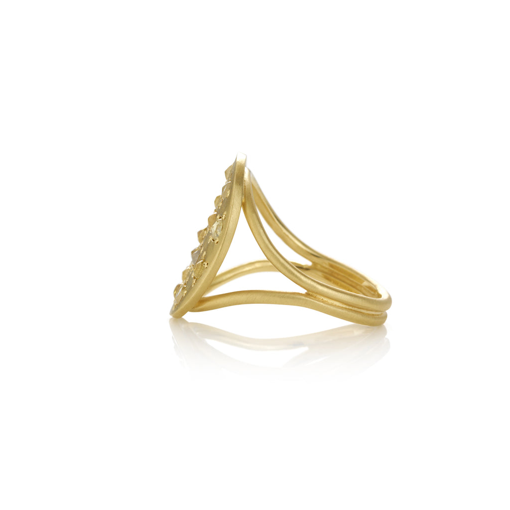 Rings Brooke Gregson Orbital Diamond Ring in Yellow Gold Brooke Gregson