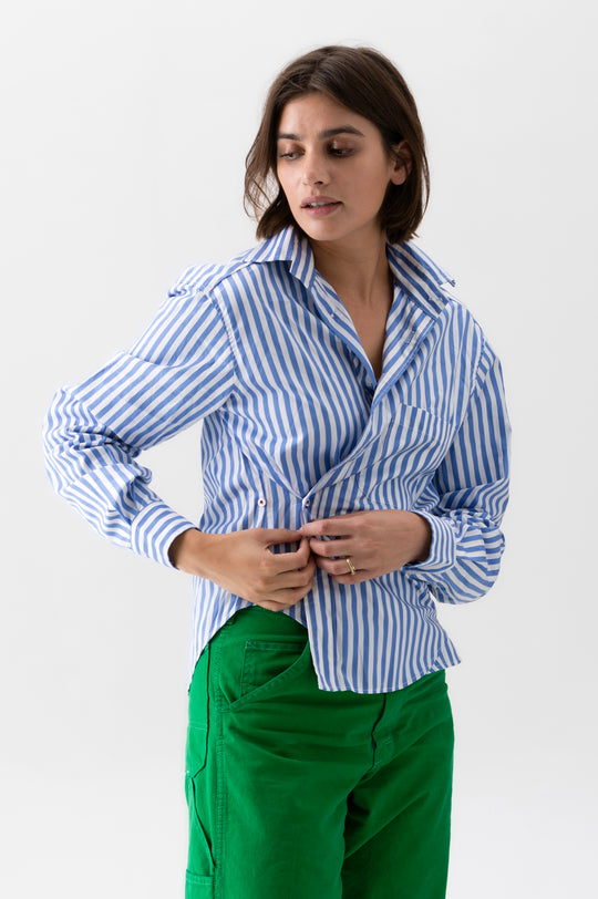 Tops Wearsisco Crop Shirt in Riviera Stripe Wearcisco
