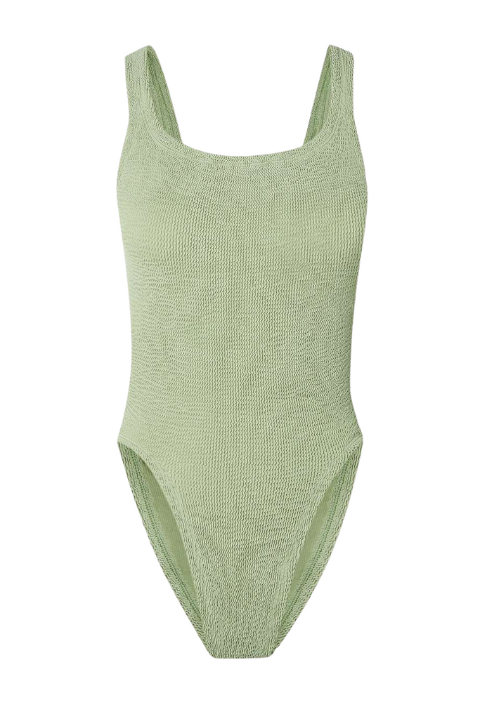 Swimwear Hunza G Square Neck Swimsuit in Sage Hunza G