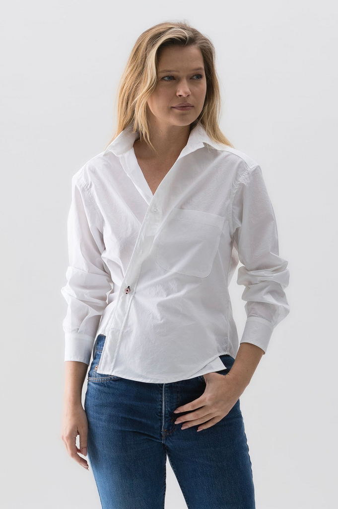 Tops Wearcisco Crop Shirt in White Wearcisco