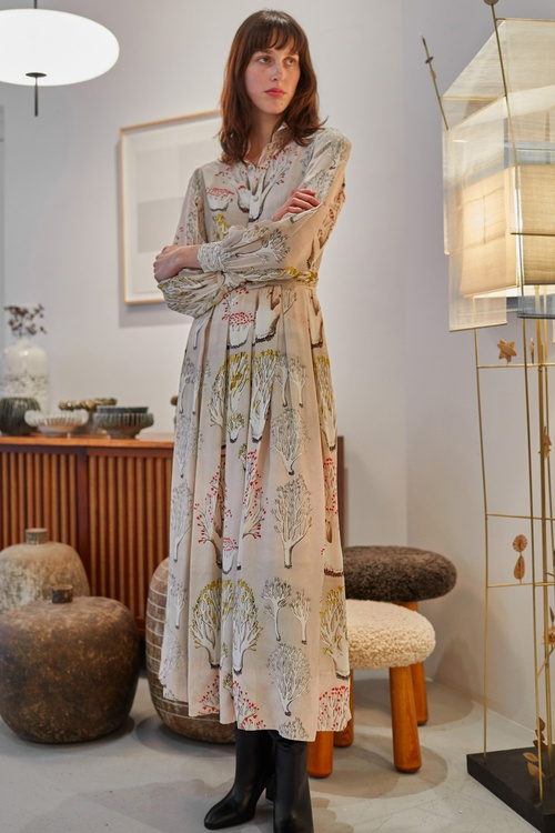 Dresses Love Binetti Lea Dress in Coral Print Love Binetti